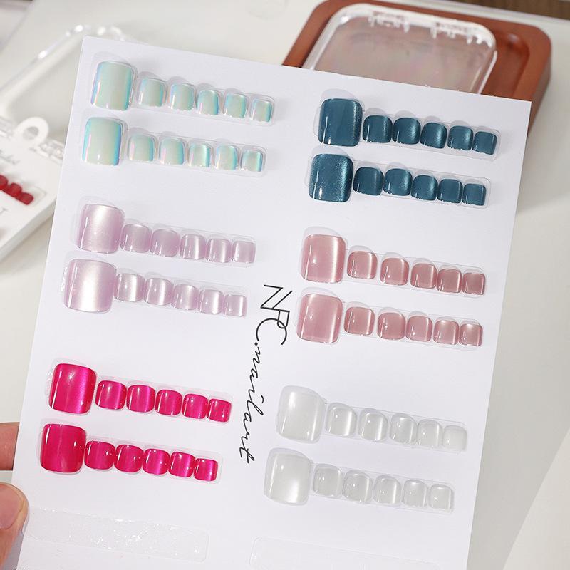 Nail Art Extension Cat Eye - Новые 10 шт./упак. французские накладные ногти