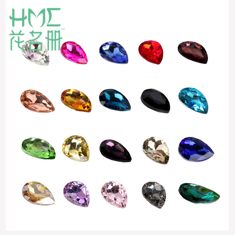 Nail Art Full Motif - Стразы в форме капли воды для