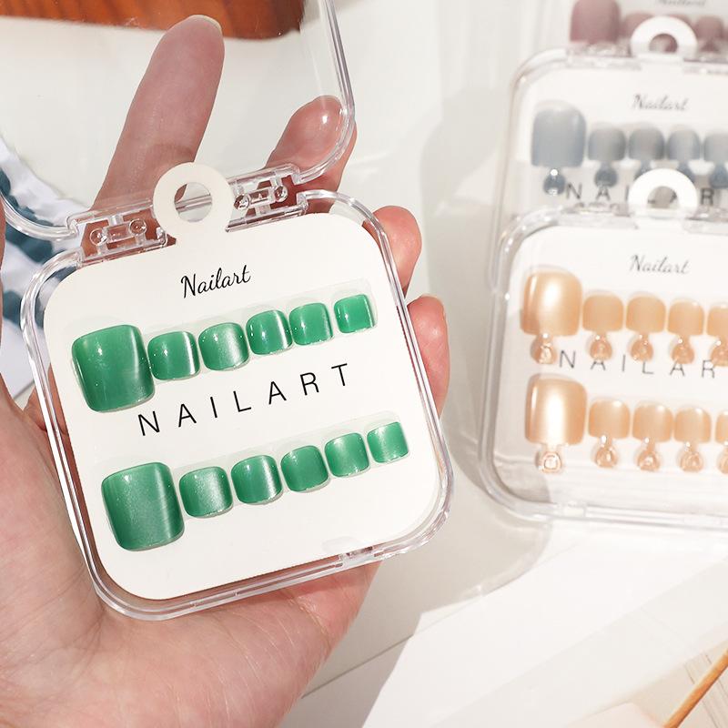 Nail Art Extension Cat Eye - 1 коробка французских накладных ногтей с