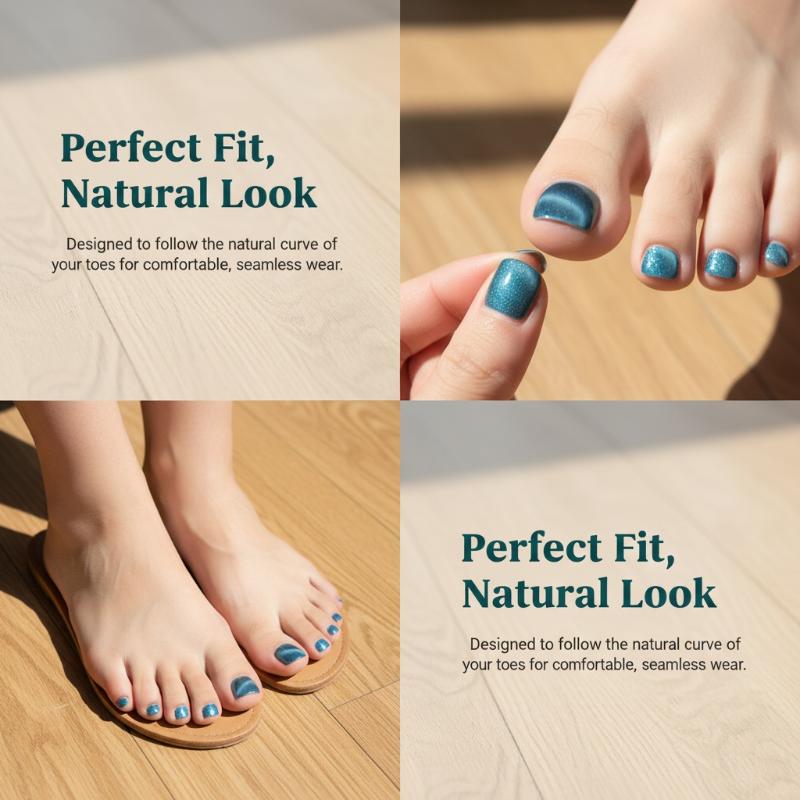 Nail Art Extension Cat Eye - 10 шт./упак. Французские накладные ногти с