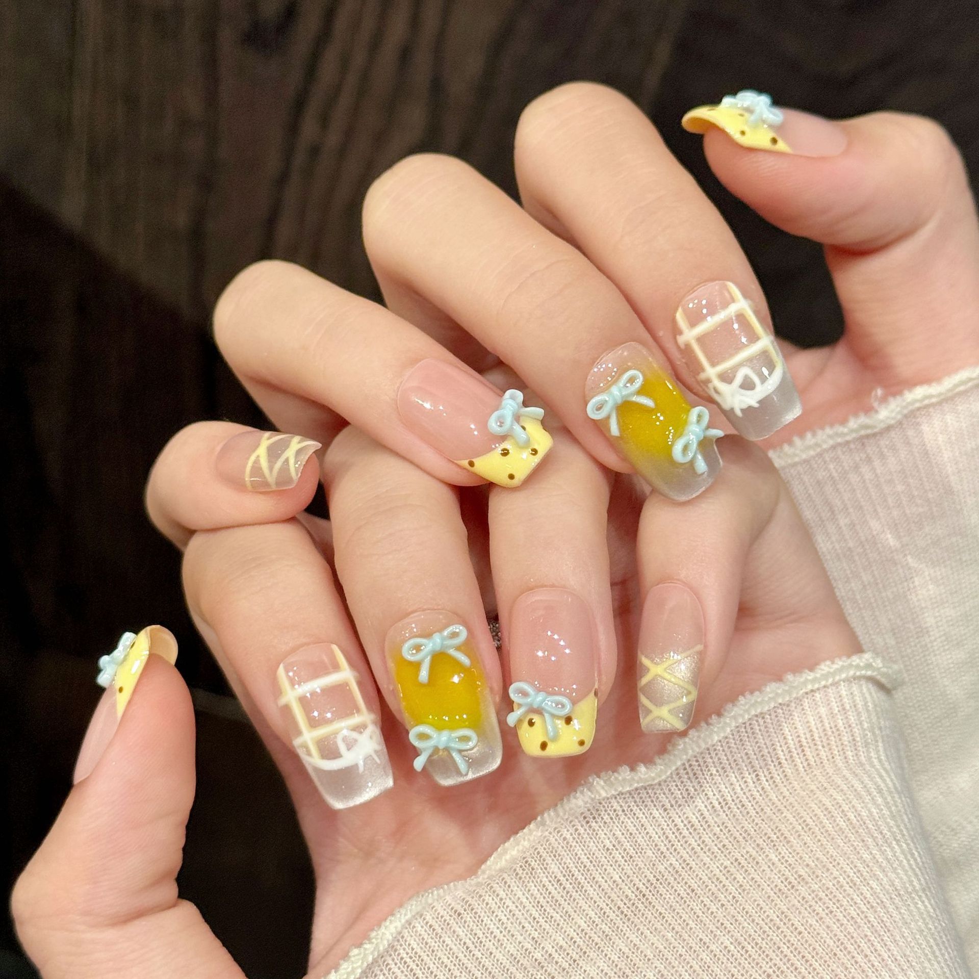 Nail Art Y2K - 10 шт., милые кавайные накладные ногти