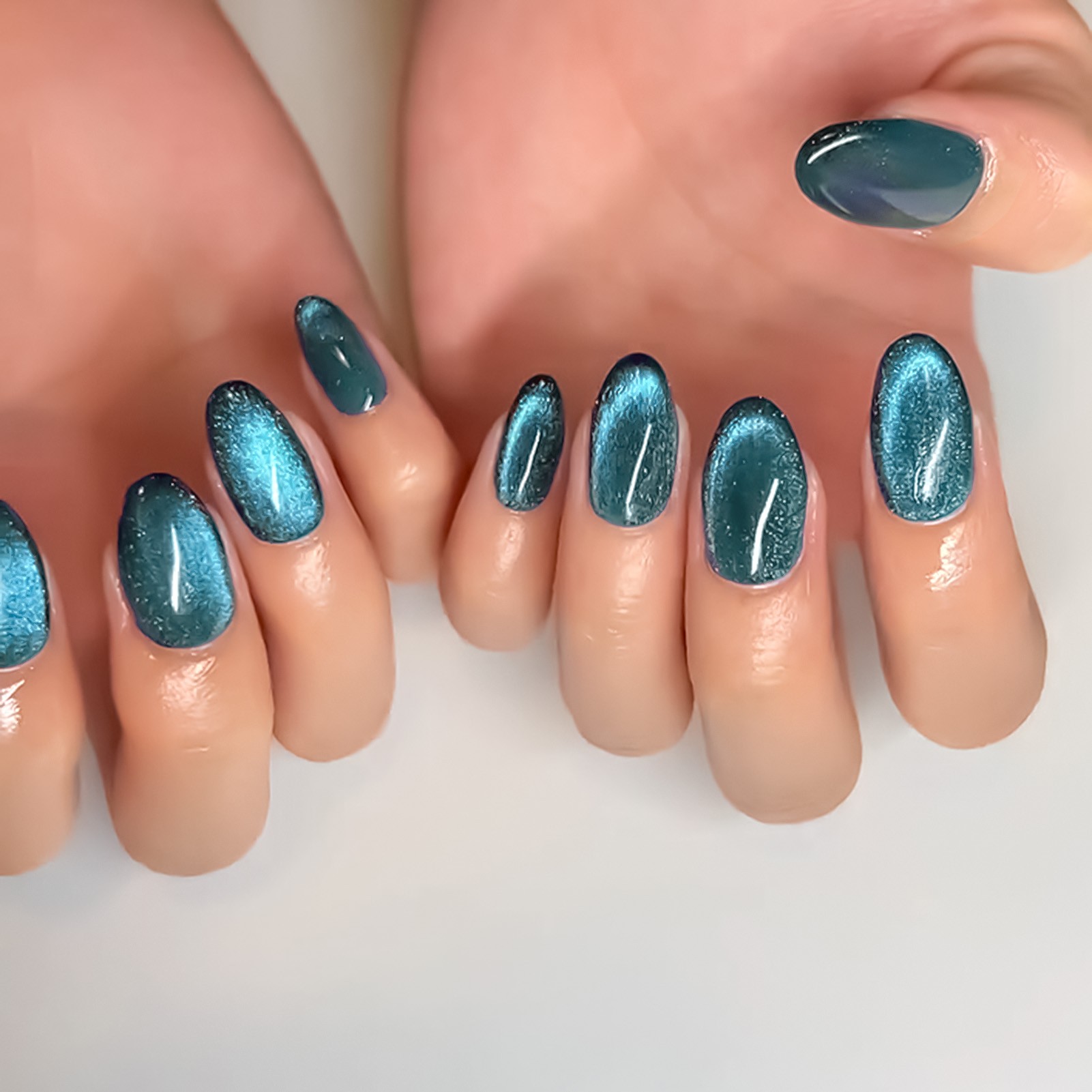 Nail Art Extension Cat Eye - Долговечные водостойкие накладные ногти из смолы