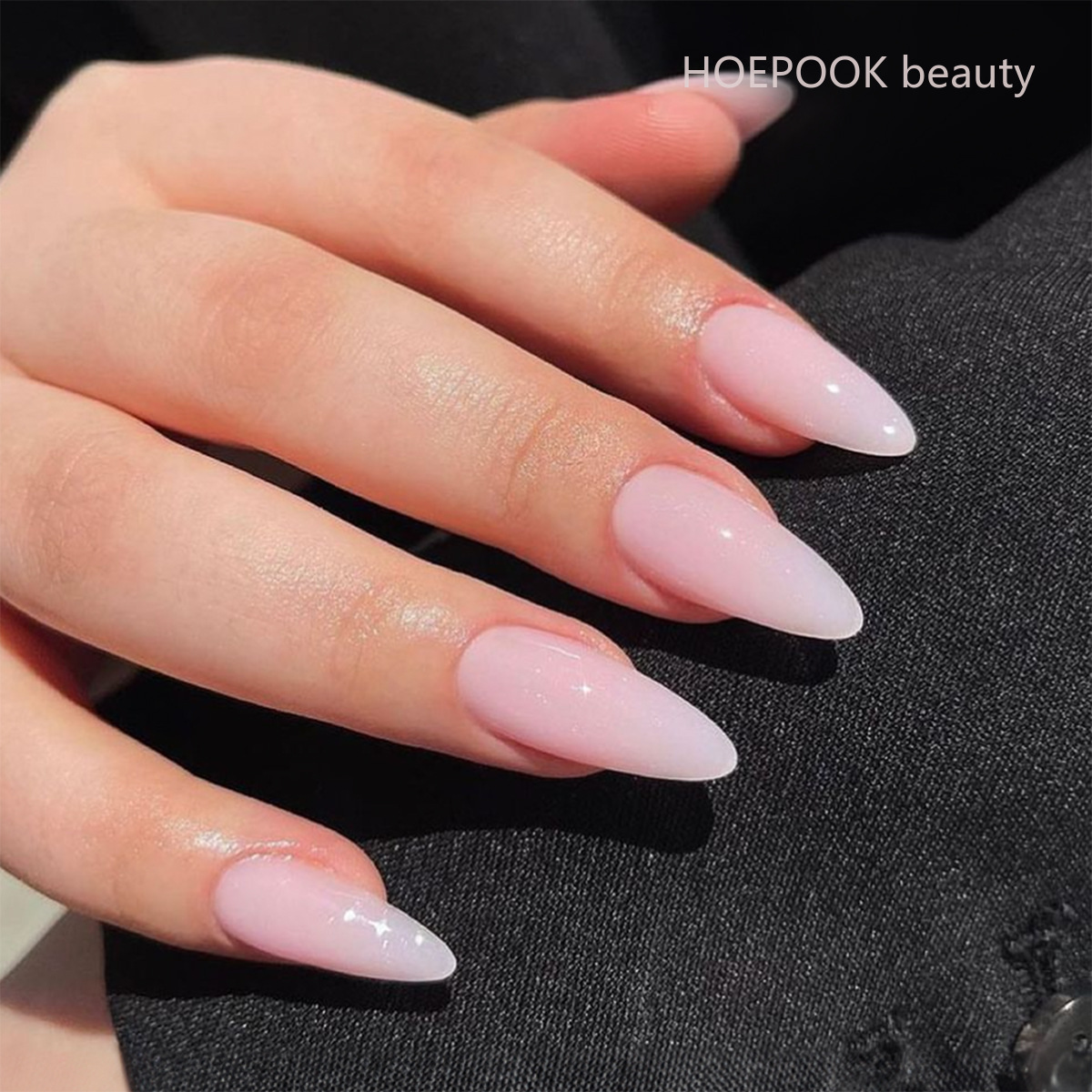 Nail Art Natural Simple - 24 шт., розовый градиент, миндаль, пресс