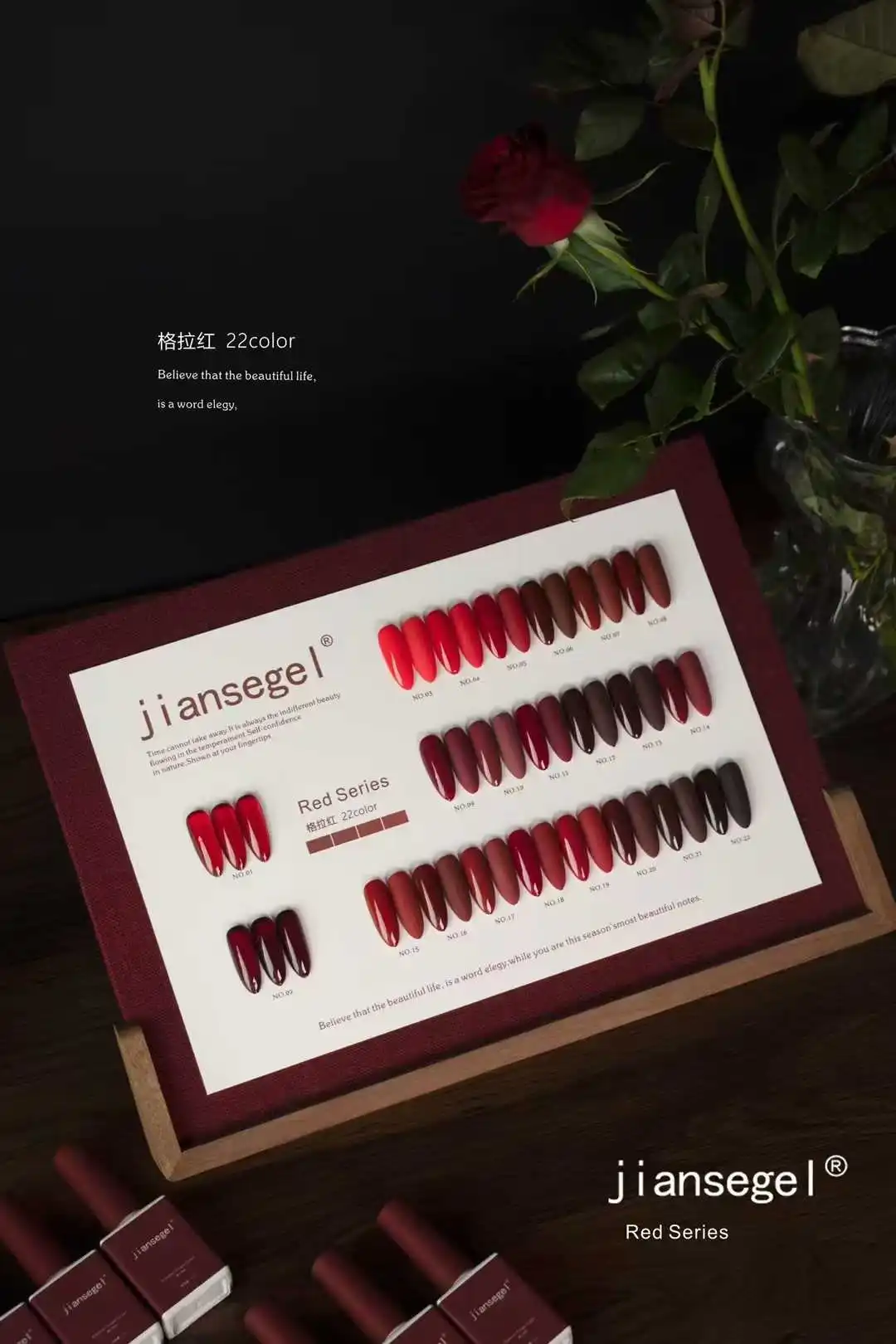 Nail Art Gel - JIANSE 22-цветный набор гелей для ногтей
