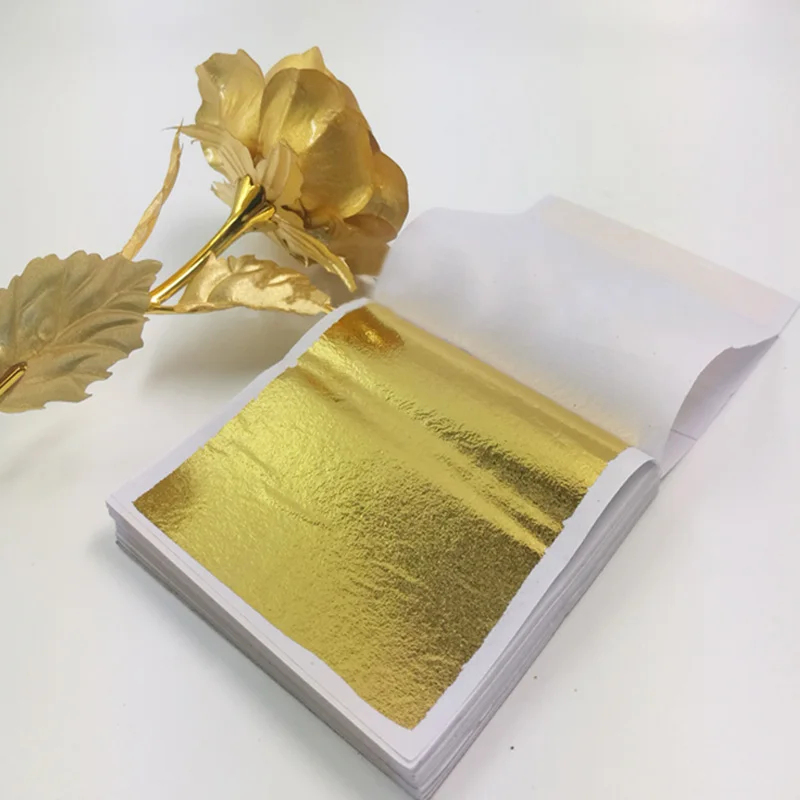 100 шт. имитационных золотых,  – обзор и цена Nail Foil Transfer