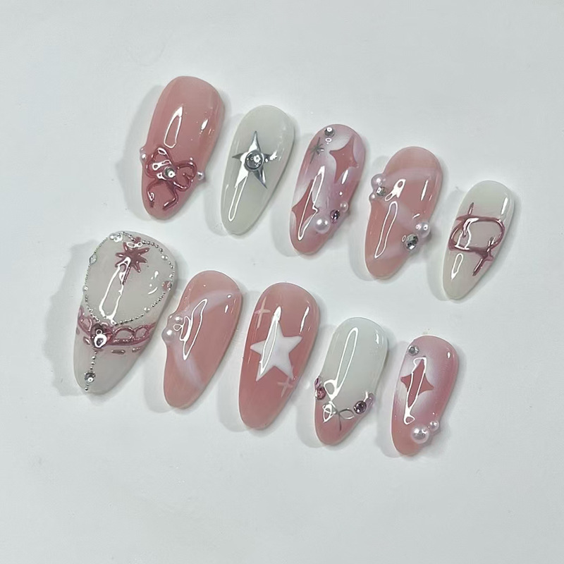 24 шт., набор коротких миндаль – обзор и цена Nail Art French