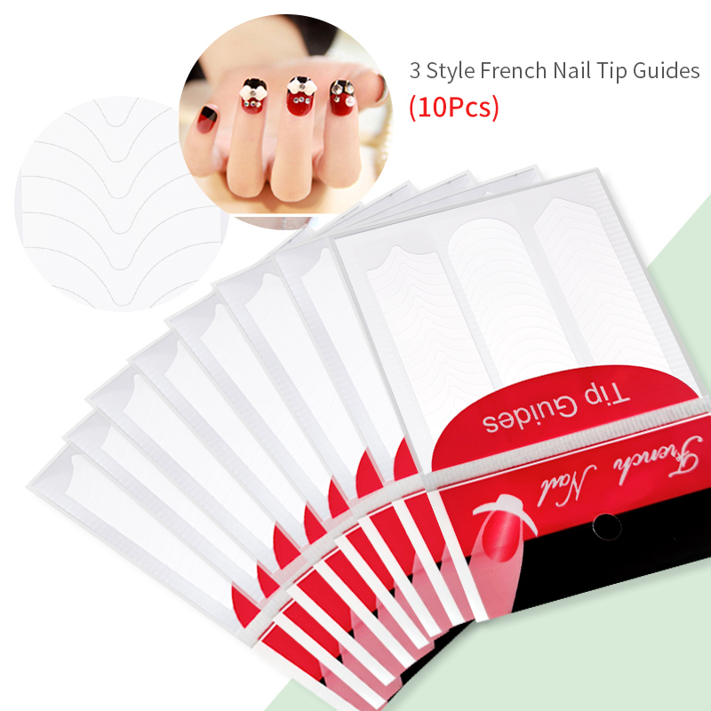 Маникюрные наклейки с французс – обзор и цена Striping Tape Nail