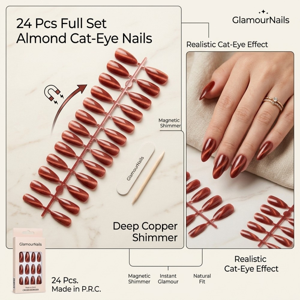 24 шт. коротких квадратных нак – обзор и цена Nail Art Extension Cat Eye