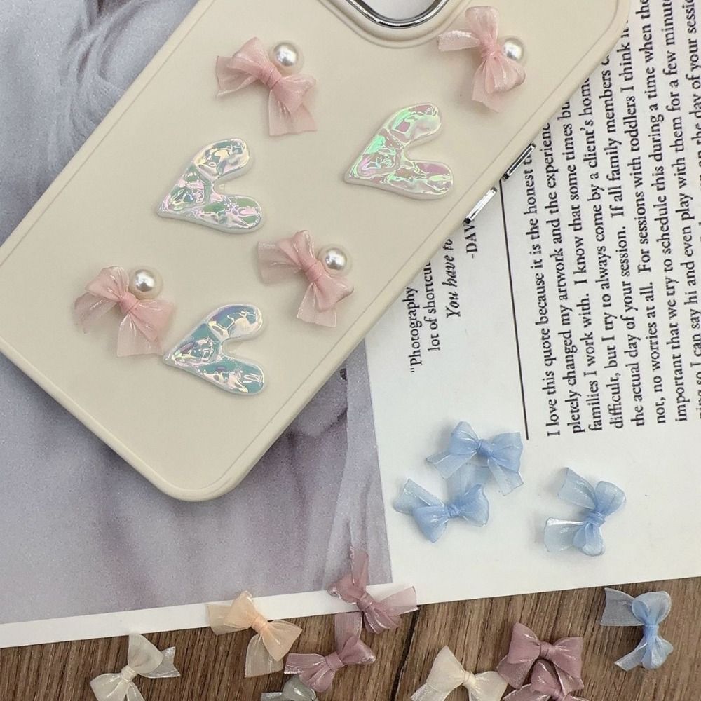 10 шт., красочный бант, перлам – обзор и цена Nail Art French