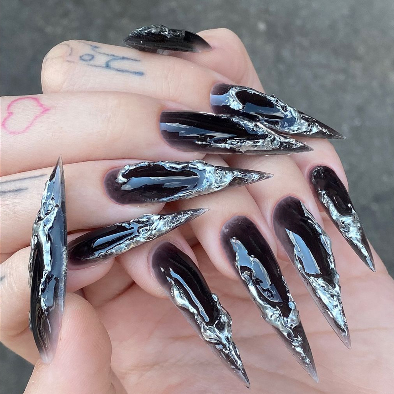 24 шт. накладных ногтей формы  – обзор и цена Nail Art Y2K