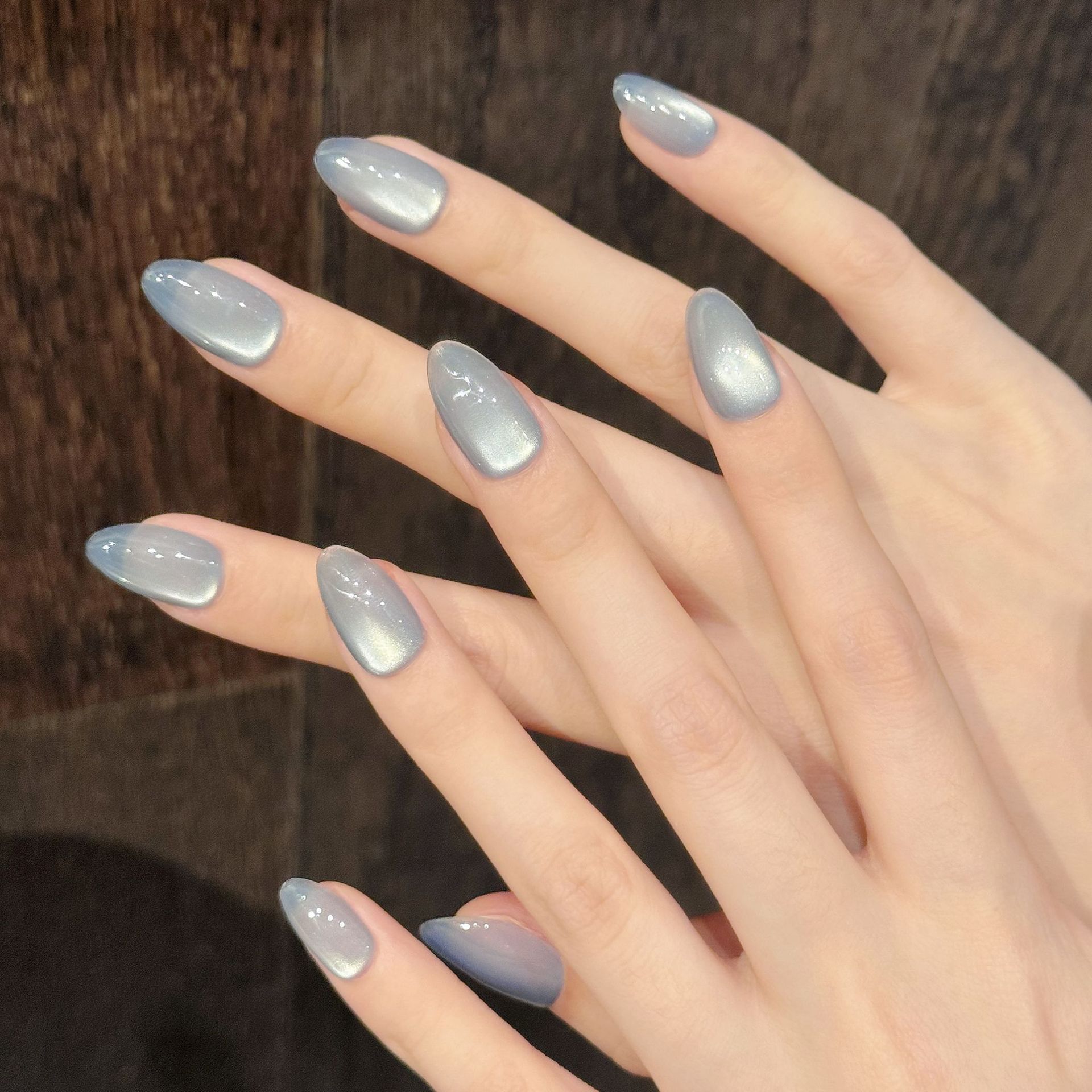 10 шт. синих накладных ногтей  – обзор и цена Nail Art French