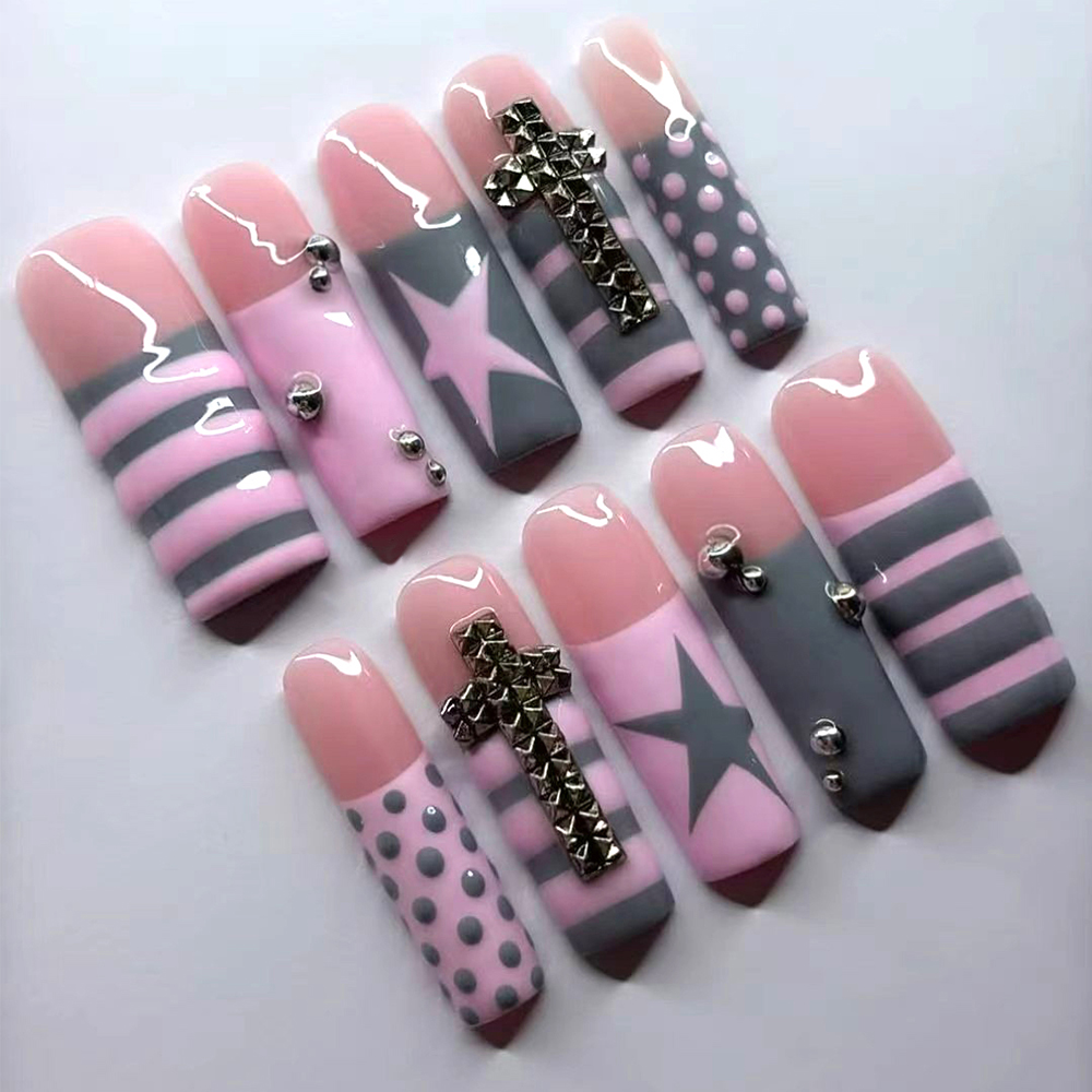 Набор из 10 наклеек для францу – обзор и цена Nail Art Y2K