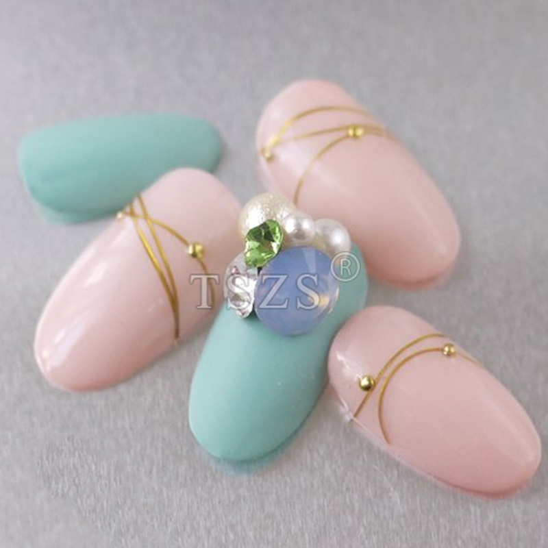 TSZS 200 шт. короткие средние  – обзор и цена Nail Art Navy