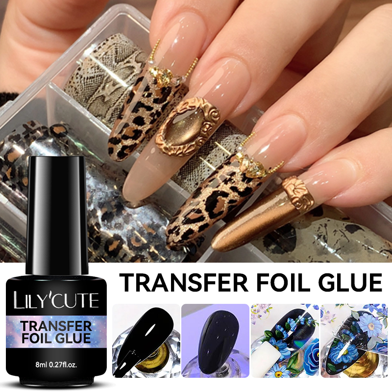 LILYCUTE 8 мл клей-фольга для  – обзор и цена Nail Foil Transfer