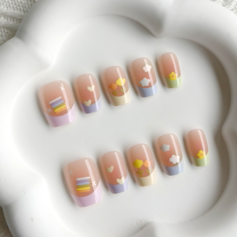 10 шт. Женские накладные ногти – обзор и цена Nail Art French