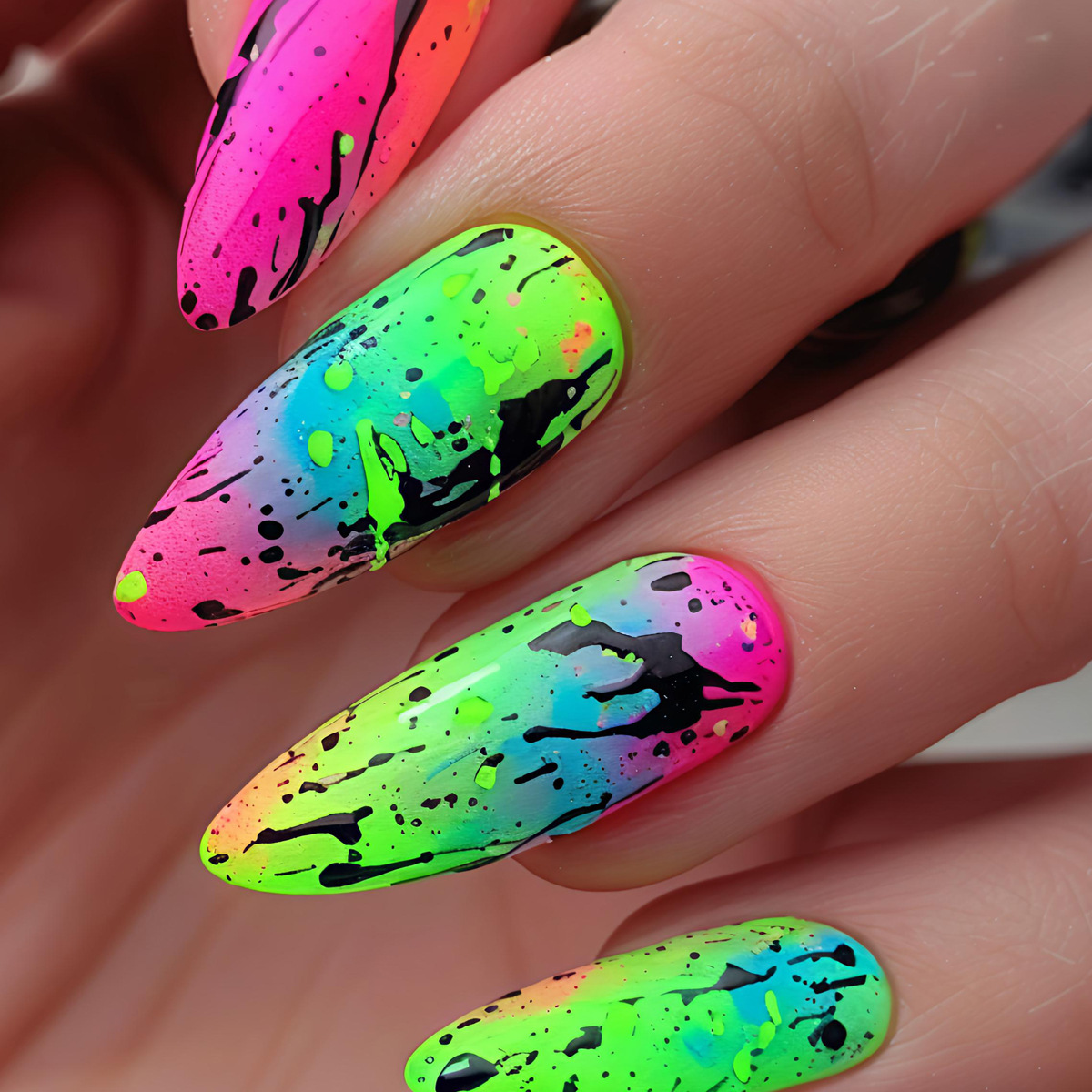 24 шт./набор: Короткие, средни – обзор и цена Nail Art Y2K