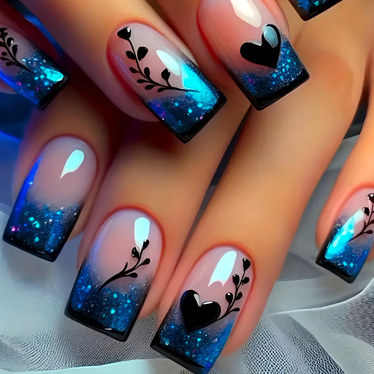 24 шт./набор: Короткие, средни – обзор и цена Nail Art Y2K