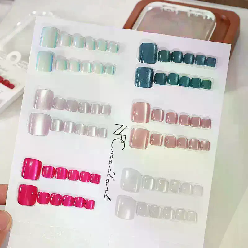 Накладные ногти French Fake Na – обзор и цена Nail Art Extension Cat Eye