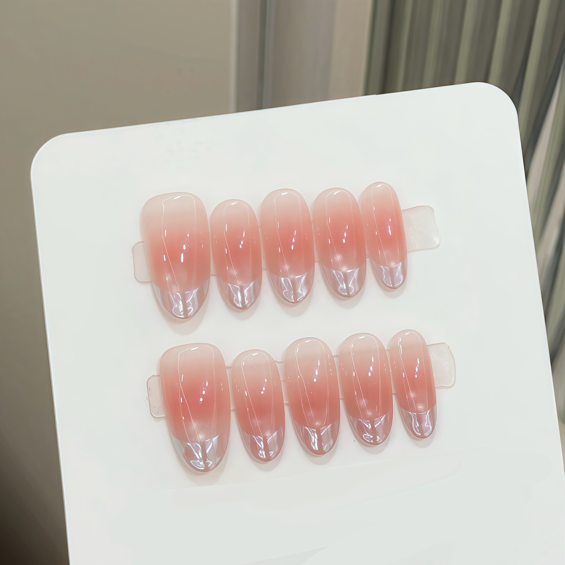 10 шт. Накладные ногти ручной  – обзор и цена Nail Art French