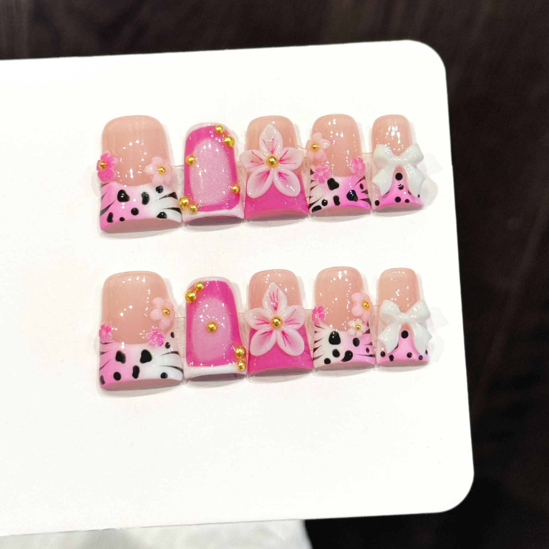 10 шт., накладные ногти в океа – обзор и цена Nail Art French