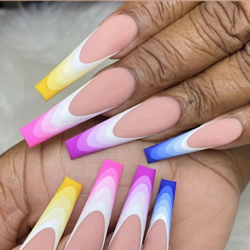 Короткие и средние накладные н – обзор и цена Nail Art Y2K