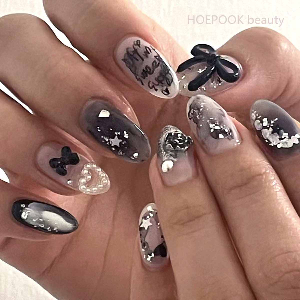 24 шт., розовый градиент, минд – обзор и цена Nail Art Natural Simple