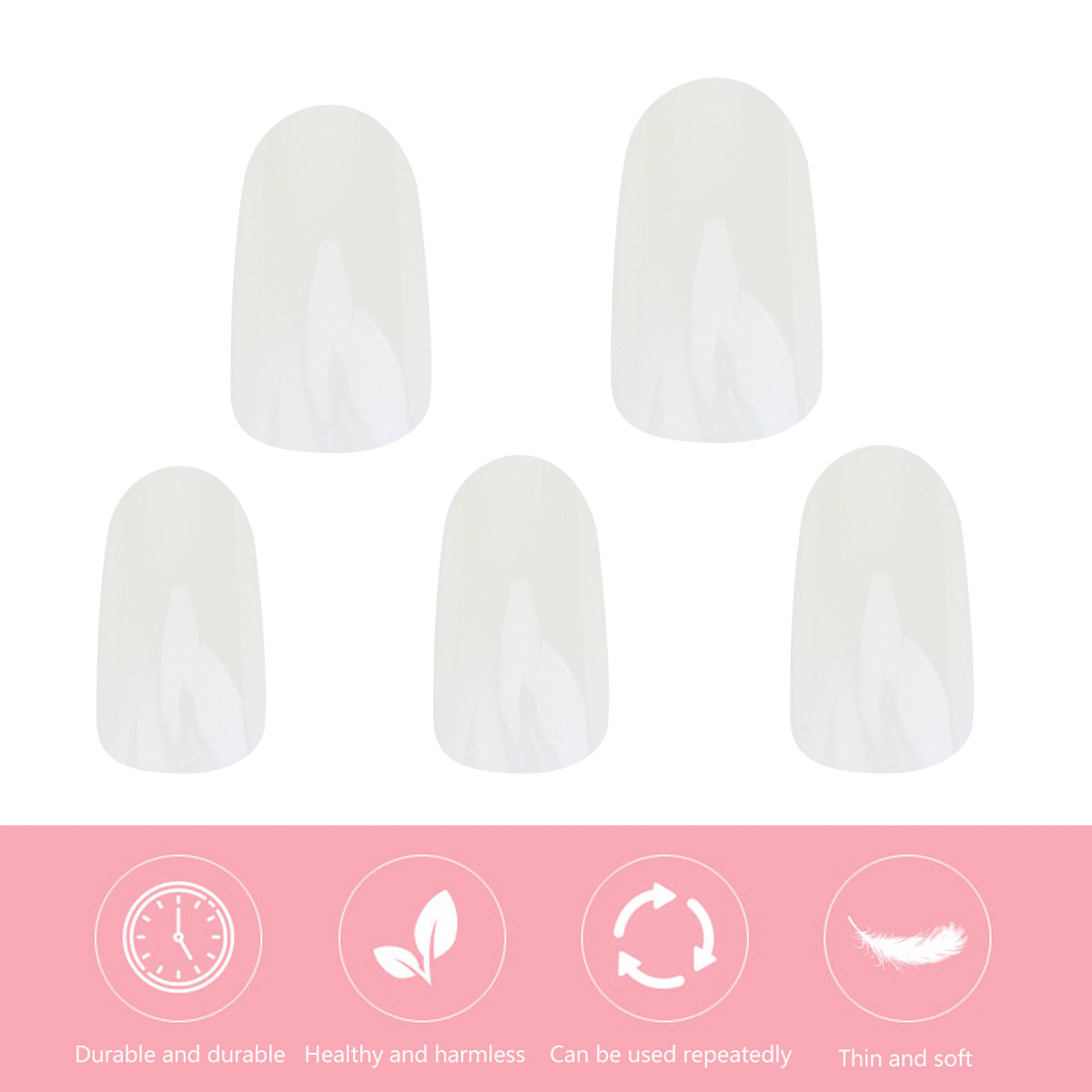 600 шт. накладных ногтей натур – обзор и цена Nail Art Natural Simple