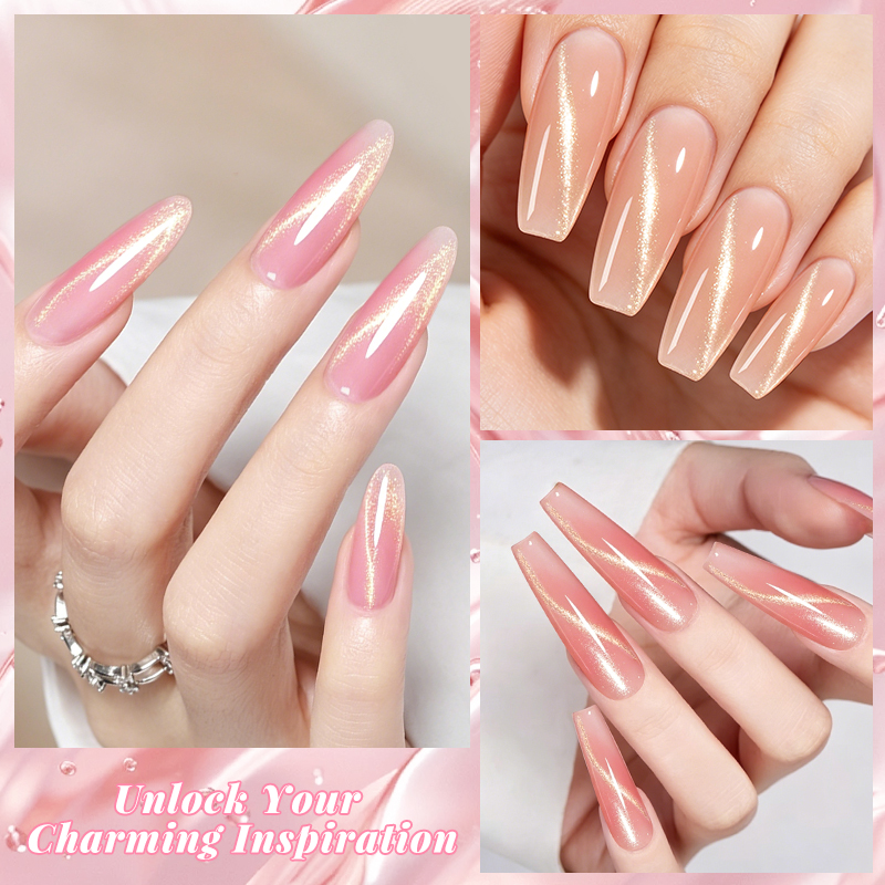 20 мл Нюдово-розовый магнитный – обзор и цена Nail Art Extension Cat Eye