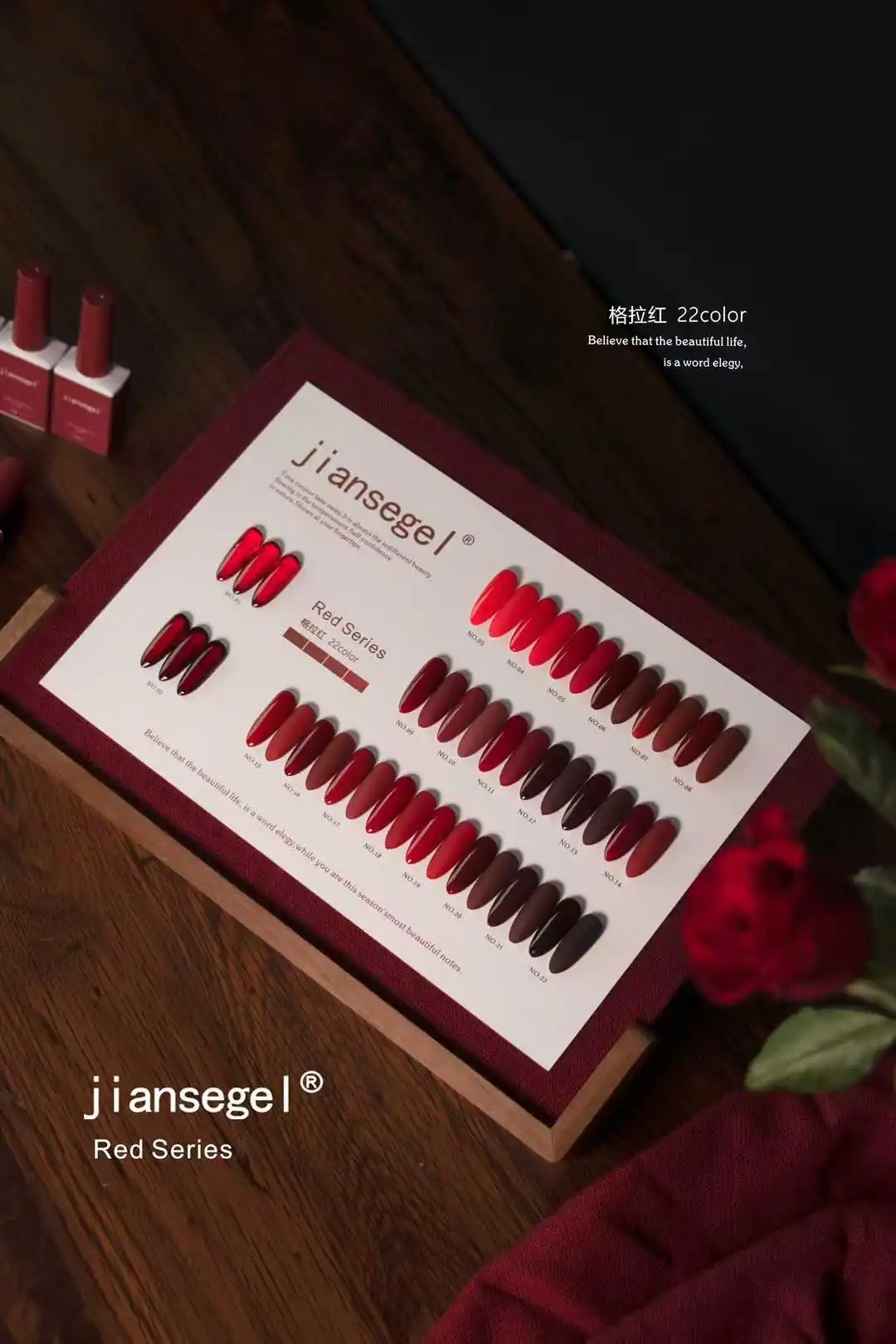 JIANSE 22-цветный набор гелей  – обзор и цена Nail Art Gel