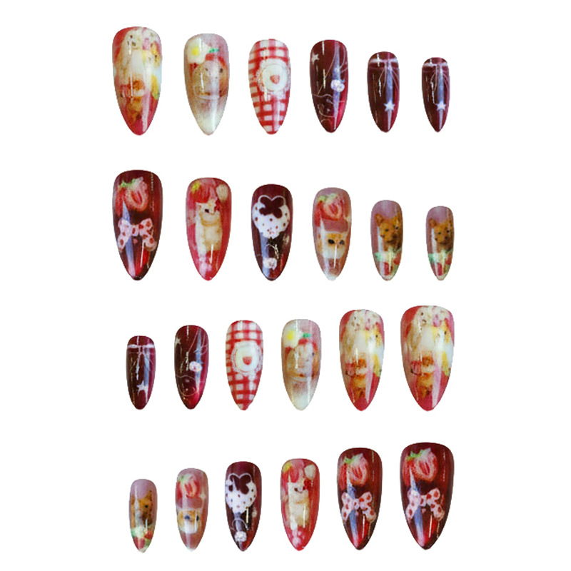24 шт., накладные ногти с клуб – обзор и цена Nail Art Y2K