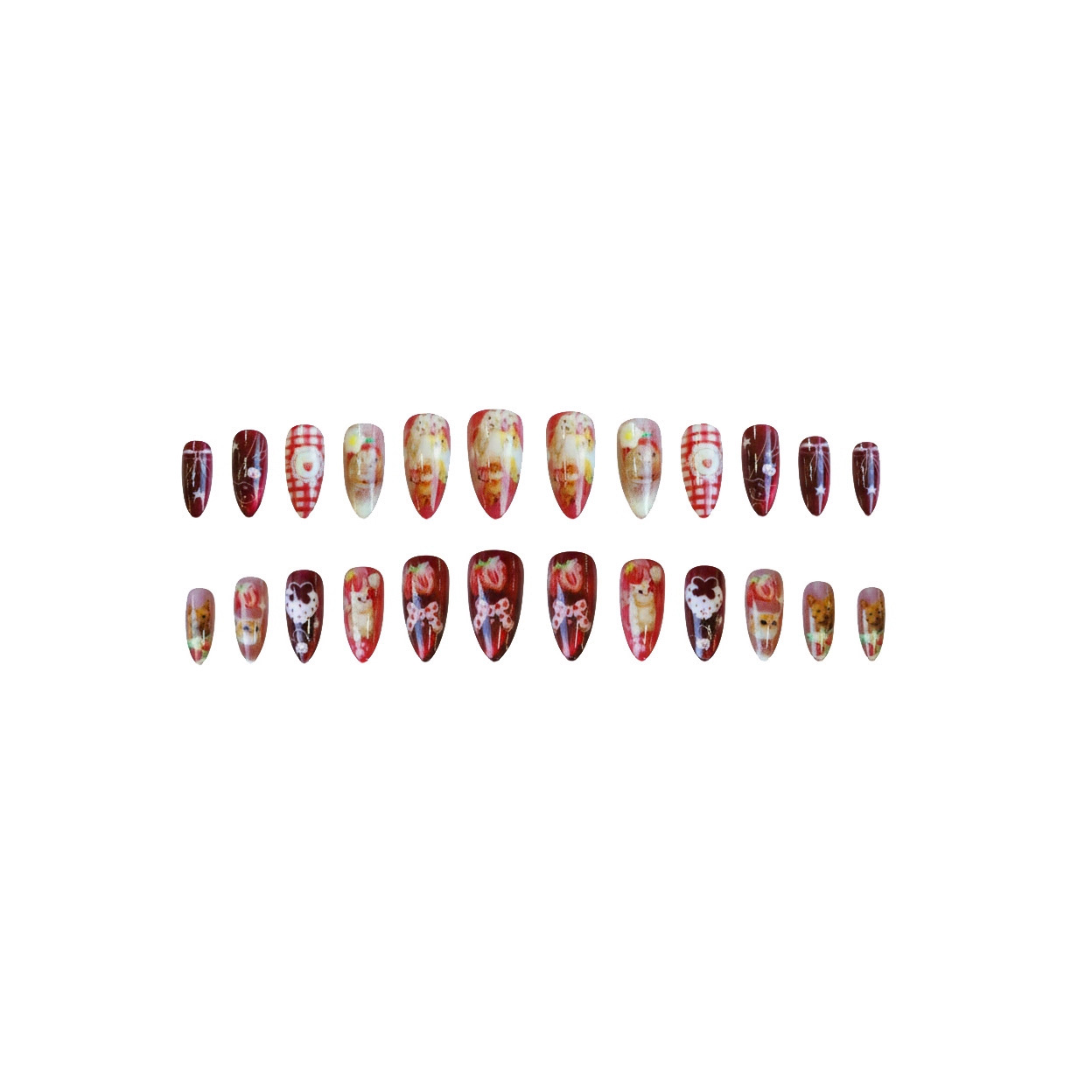 24 шт., накладные ногти с клуб – обзор и цена Nail Art Y2K